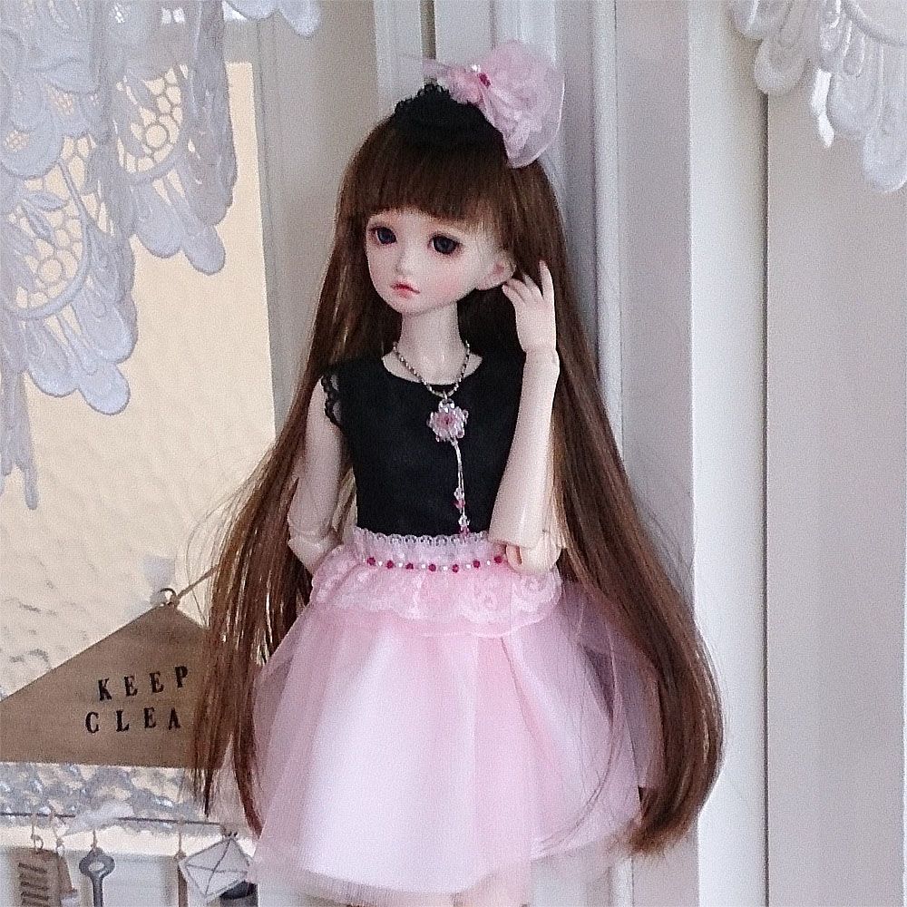 BJD DD 3、4分娃水晶蕾絲禮服套裝